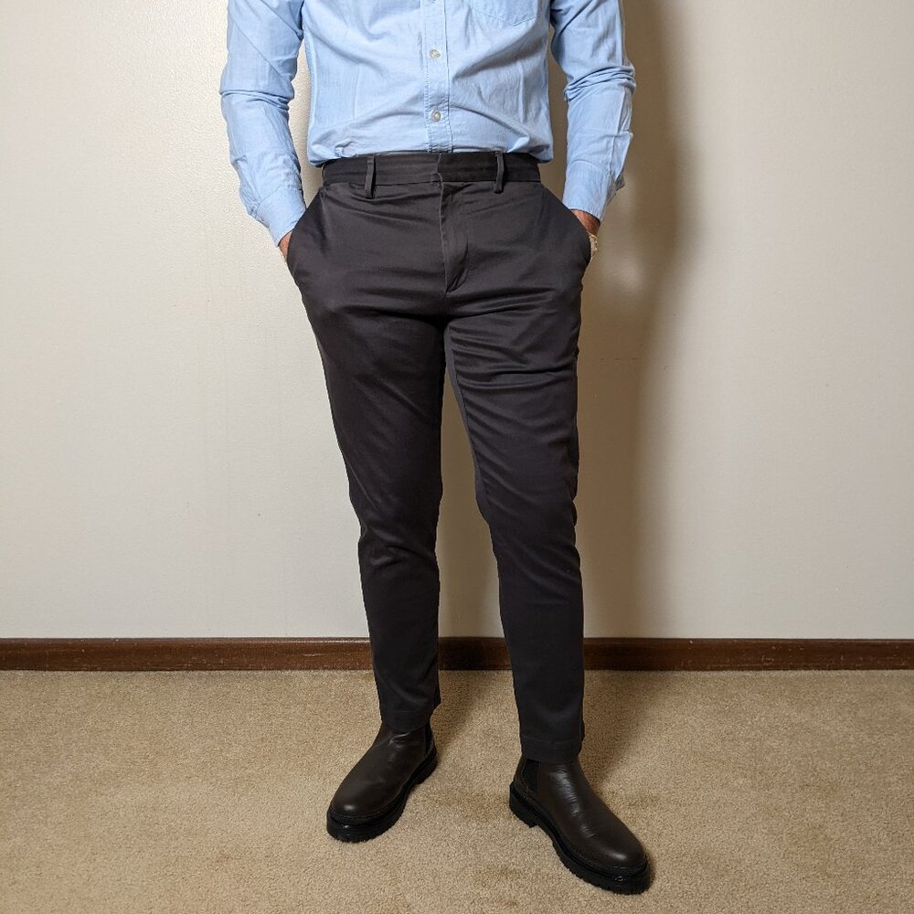 BR Grey Chinos (Athletic Fit)